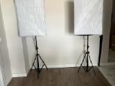 Softbox apšvietimo komplektas ir fono laikymo sist - nuotraukos Nr. 3