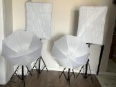 Softbox apšvietimo komplektas ir fono laikymo sist - nuotraukos Nr. 4