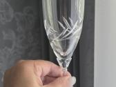Vintažinės krištolinės taurės šampanui 6 vnt. - nuotraukos Nr. 3