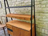 Vintažinė mid century knygų lentyna su darbo vieta - nuotraukos Nr. 10