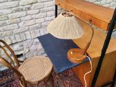Vintažinė mid century knygų lentyna su darbo vieta - nuotraukos Nr. 23