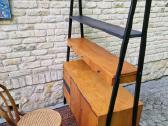 Vintažinė mid century knygų lentyna su darbo vieta - nuotraukos Nr. 26