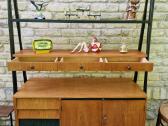 Vintažinė mid century knygų lentyna su darbo vieta - nuotraukos Nr. 36
