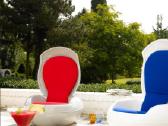 Garden Egg Chair su natūraliu audinės kailiu - nuotraukos Nr. 10