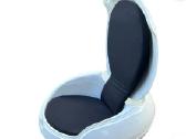 Garden Egg Chair su natūraliu audinės kailiu - nuotraukos Nr. 11