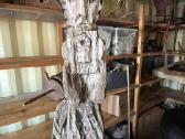 Lietuvių liaudies medinė religinė skulptūra 119 cm - nuotraukos Nr. 2