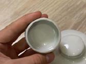 Dekoruotas porcelianinis indas su gėlių dekoru - nuotraukos Nr. 7