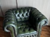 Chesterfield stiliaus dviviete sofa ir foteliai - nuotraukos Nr. 2