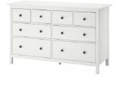 Ikea Hemnes komoda su 8 stalčiais, balta - nuotraukos Nr. 4