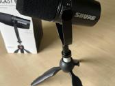 Shure Mv7 mikrofonas ir stovelis ant stalo - nuotraukos Nr. 2