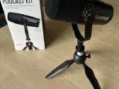 Shure Mv7 mikrofonas ir stovelis ant stalo - nuotraukos Nr. 3