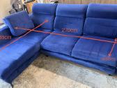Mėlyna sofa - kampas - nuotraukos Nr. 2