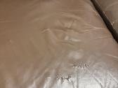 Tamsiai ruda odinė 3-vietė sofa - nuotraukos Nr. 7