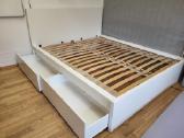 Lova IKEA MALM 160x200cm su lovadėže - nuotraukos Nr. 2