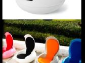 Garden Egg Chair su natūraliu audinės kailiu - nuotraukos Nr. 28