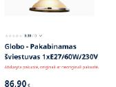 Pakabinamas šviestuvas "Sassari " - nuotraukos Nr. 8