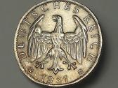 2 Reichsmark 1931 F (Ąžuolo lapai) Unc Stovis - nuotraukos Nr. 2