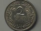 2 Reichsmark 1931 F (Ąžuolo lapai) Unc Stovis - nuotraukos Nr. 3