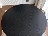 Apvalus juodas valgomojo stalas (110 cm) - nuotraukos Nr. 4