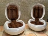 Garden Egg Chair su natūraliu audinės kailiu - nuotraukos Nr. 10
