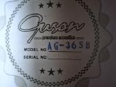 Akustinė gitara „Guson Ag-36 SB“ su dėklu (3/4) - nuotraukos Nr. 3