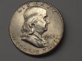 Half Dollar 1963 m. – Benjamin Franklin, JAV (Usa) - nuotraukos Nr. 6