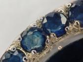 Kokteiliniai auksuoti auskarai su safyrais (3.5ct) - nuotraukos Nr. 9