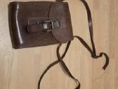 Natūralios odos ruda rankinė per petį – vintage - nuotraukos Nr. 4