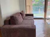 Veliūrinė miegama sofa su patalynės dėže, 256 cm - nuotraukos Nr. 5