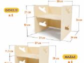 Montessori medinis stalas su kėde vaikams - nuotraukos Nr. 2