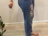 Tommy Hilfiger ripped jeans, tartan patch - nuotraukos Nr. 5