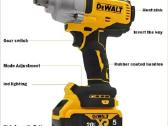 Dewalt Dcf892 20v Smūginis Suktuvas 1/2" - nuotraukos Nr. 3