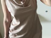 Topshop pink satin cowl neck dress, S/m - nuotraukos Nr. 2