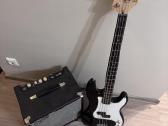 Bosinės gitaros komplektas: gitara ir stiprintuvas - nuotraukos Nr. 4