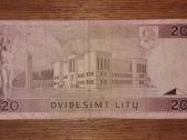 Lietuvos 20 litu banknotas - nuotraukos Nr. 2