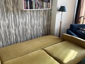 Stilingi ir ryškūs sofa-lova su foteliu ir pufu - nuotraukos Nr. 4