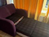 Violetinė viengulė sofa/ lova - nuotraukos Nr. 6
