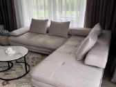 Didelė kreminės spalvos kampinė sofa - nuotraukos Nr. 4
