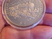 Moneta 5$ Liberija Unc Originalas Kapsulėje - nuotraukos Nr. 3