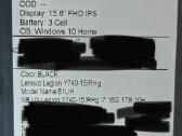 Žaidimų Lenovo Legion Y740 15irhg - nuotraukos Nr. 9