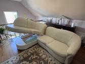 Balta kampinė sofa-lova - nuotraukos Nr. 4