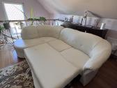 Balta kampinė sofa-lova - nuotraukos Nr. 7
