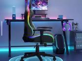 Atlošiama biuro/žaidimų kėdė su Rgb ir masažu. - nuotraukos Nr. 4