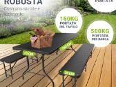 Sulankstomas stalas su suolais - nuotraukos Nr. 2