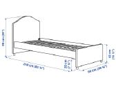 Lova Ikea 90x200 - nuotraukos Nr. 7