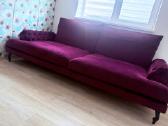 Prabangi bordo klasikinė sofa 240 cm - nuotraukos Nr. 2