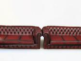 Chesterfield natūralios odos komplektas 3+3 - nuotraukos Nr. 2