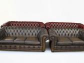 Chesterfield natūralios odos komplektas 3+3 - nuotraukos Nr. 6