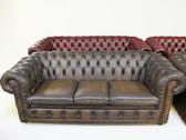 Chesterfield natūralios odos komplektas 3+3 - nuotraukos Nr. 7