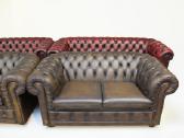 Chesterfield natūralios odos komplektas 3+3 - nuotraukos Nr. 8